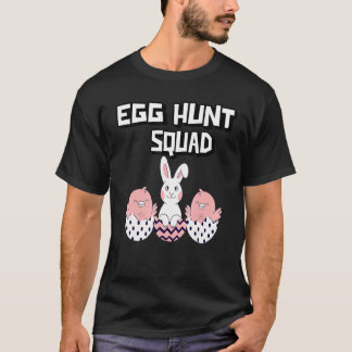 T-shirt Mignons Enfants Lapin de Pâques et Poules Oeuf Hu
