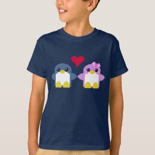 T-shirt mignons enfants manchots aiment sucré tweety