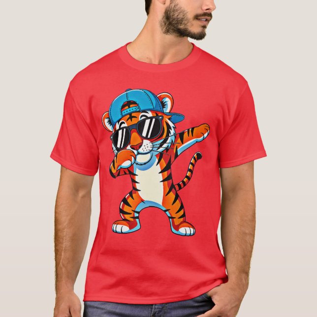T-shirt Mignons garçons Dabbingiger Menoddler animaux chat (Devant)