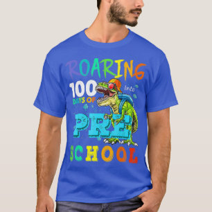 T-shirt Mignons Garçons Dinosaure T-Rex Roaring En 100 Jou