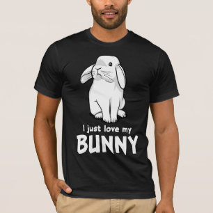 T-shirt Mignons Lapins J'Aime Mon Lapin