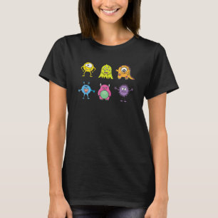 T-shirt Mignons Monstre Alien Terre Planète Espace Animal 