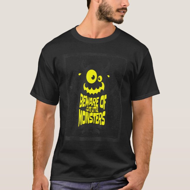 T-shirt Mignons monstres d'Halloween 23 (Devant)