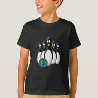 T-shirt Mignons pingouins quilles de bowling