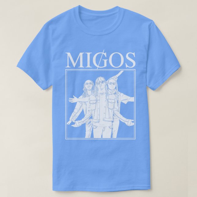 T-shirt Migos Hip hop White (Design devant)