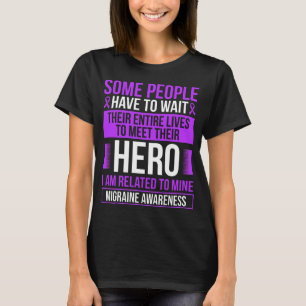 T-shirt Migraine Ribbon Migraine Warrior Survivor