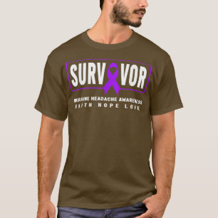 T-shirt migraine Survivant de maux de tête - migraine mal 