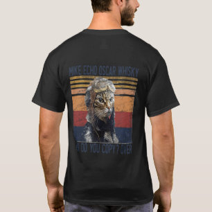 T-shirt Mike Echo Oscar Whisky Comment Copier Pilote Kitty