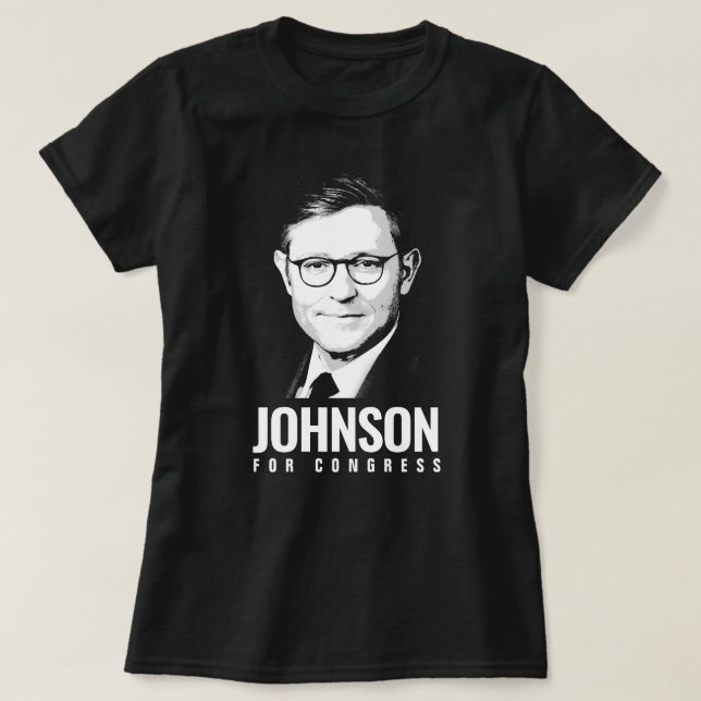 T-shirt Mike Johnson pour le Congrès (Design devant)