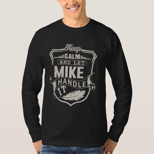 T-shirt Mike prénom Chemise Mike Nom Anniversaire (Devant)