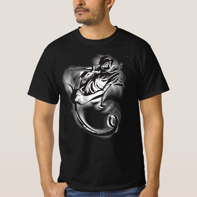 T-shirt Mike Spit noir (Devant)