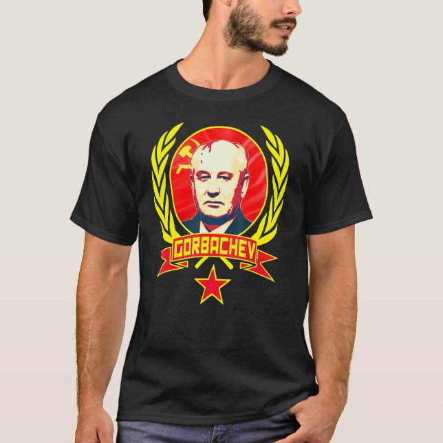 T-shirt Mikhaïl Gorbatchev Propagande du communisme soviét (Devant)