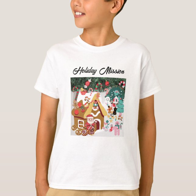 T-shirt Mikitiez bonhomme de neige vintage whitechristmas  (Devant)