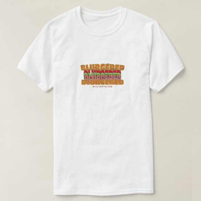 T-shirt Mikitiez espace dolly crâne chips hamburger french (Design devant)