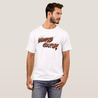 T-shirt Mikitiez Halloween Maison Hantée rayure noir orang