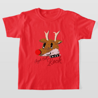 T-shirt Mikitiez jinglebellrock punk gothmas reindeer