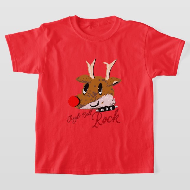 T-shirt Mikitiez jinglebellrock punk gothmas reindeer (Poser)