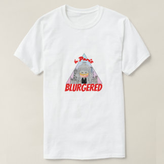 T-shirt Mikitiez Paris France Macaron couleur blur cravate