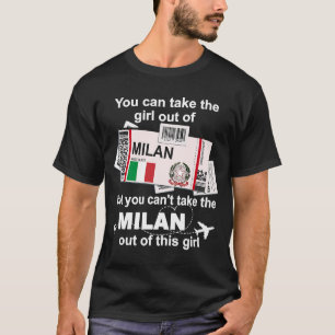 T-shirt Milan Boarding Pass Milan Girl Milan