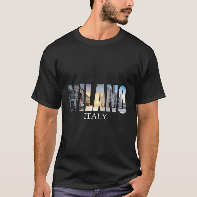 T-shirt Milan Italie (Devant)