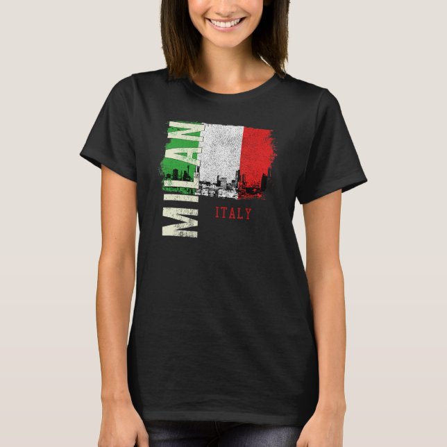 T-shirt Milan Italie Europe (Devant)