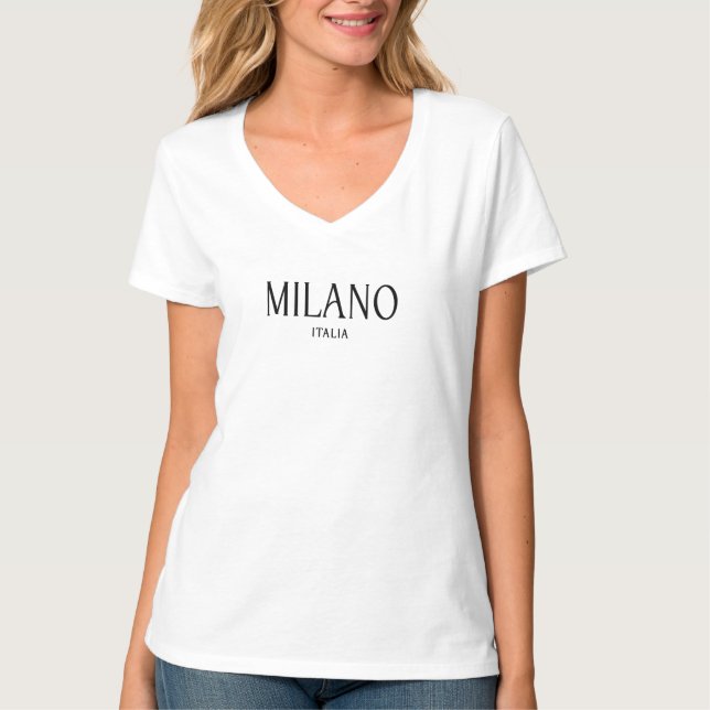 T-shirt Milan Italie Milan Milan (Devant)