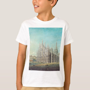 T-shirt Milan Piazza du Duomo années 1850 par Carlo Bossol