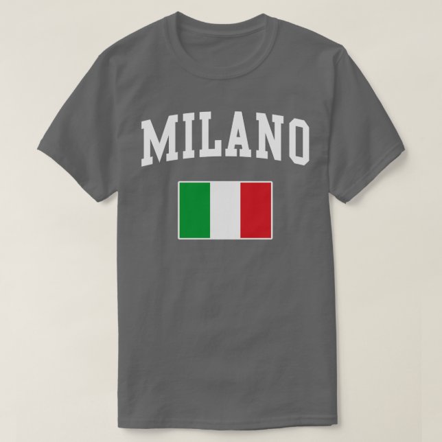 T-shirt Milano Milan Italie Italiano Italia Drapeau italie (Design devant)