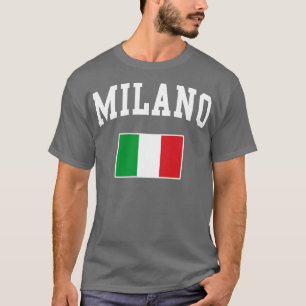 T-shirt Milano Milan Italie Italiano Italia Drapeau italie