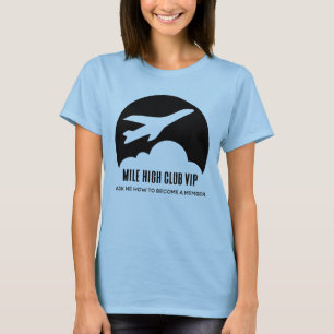 T-shirt Mile High Club VIP Girls Trip Funny Avion