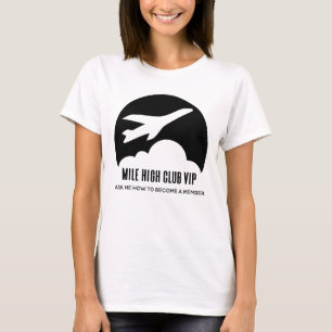 T-shirt Mile High Club VIP Girls Trip Funny Avion