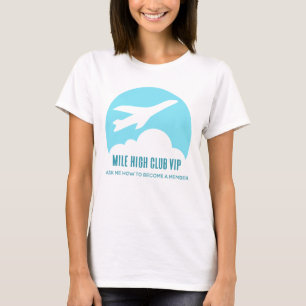 T-shirt Mile High Club VIP Girls Trip Funny Avion
