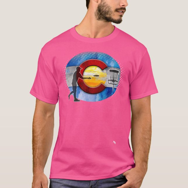T-shirt Mile High Colorado Disque Golf (Devant)