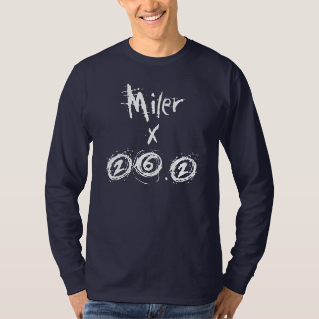 T-shirt Miler x 26.2 - Funny Marathon Runner (Devant)