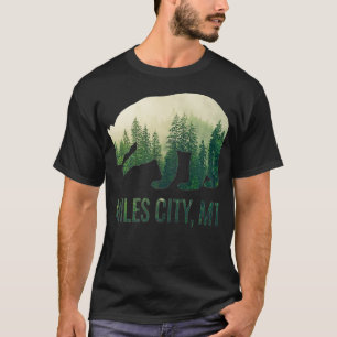 T-shirt Miles City Bear PNW Montana Pacific Northwest Prem