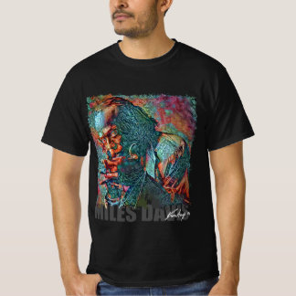 T-shirt MILES DAVIS - Portrait de NFT par Marco Aureggi