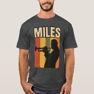 T-shirt Miles de musique rétro
