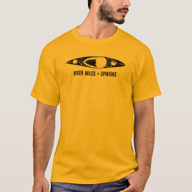 T-shirt Miles de rivière > Opinions Kayak (Devant)