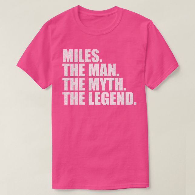 T-shirt MilesMiles Nom Miles prénom Miles (Design devant)