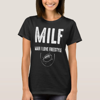 T-shirt MILF Homme J'aime le football libre