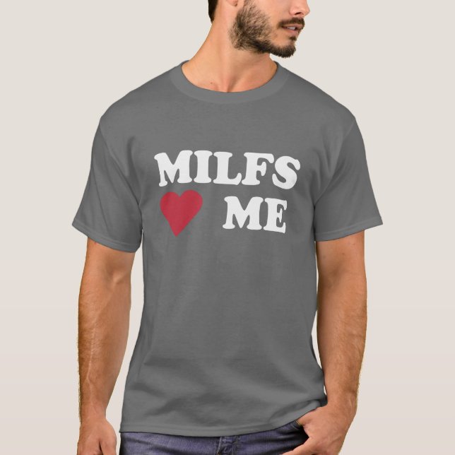 T-SHIRT MILFS "COEUR" JE (Devant)