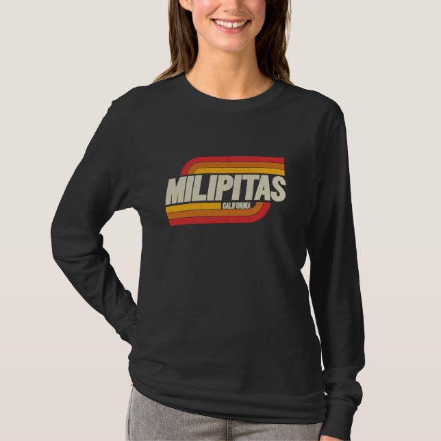 T-shirt Milipitas CA Souvenir Vintage (Devant)