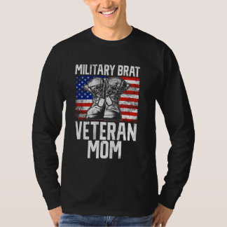T-shirt Militaire Brat Vétérinaire Maman Vétérinaire