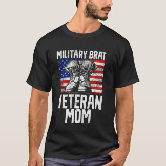 T-shirt Militaire Brat Vétérinaire Maman Vétérinaire