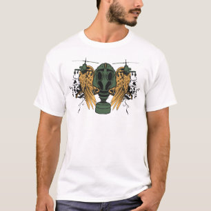 T-shirt militaire de grunge d'hélicoptères