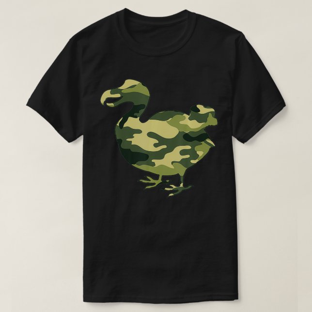 T-shirt Militaire Dodo Camo Hommes Imprimer US Oiseau sans (Design devant)