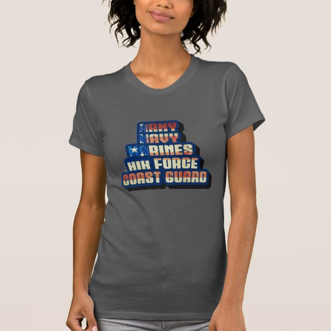 T-shirt MILITAIRE ÉTATS-UNIS - Merci (Devant)