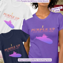 Militaire - I Purple Up for Military Kids Submarin