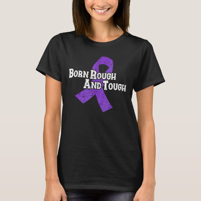 T-shirt Militaire Mois de sensibilisation pourpre pour Mil (Devant)