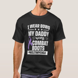 T-shirt Militaire Mois Enfant Purple Up Daddy Boots_1